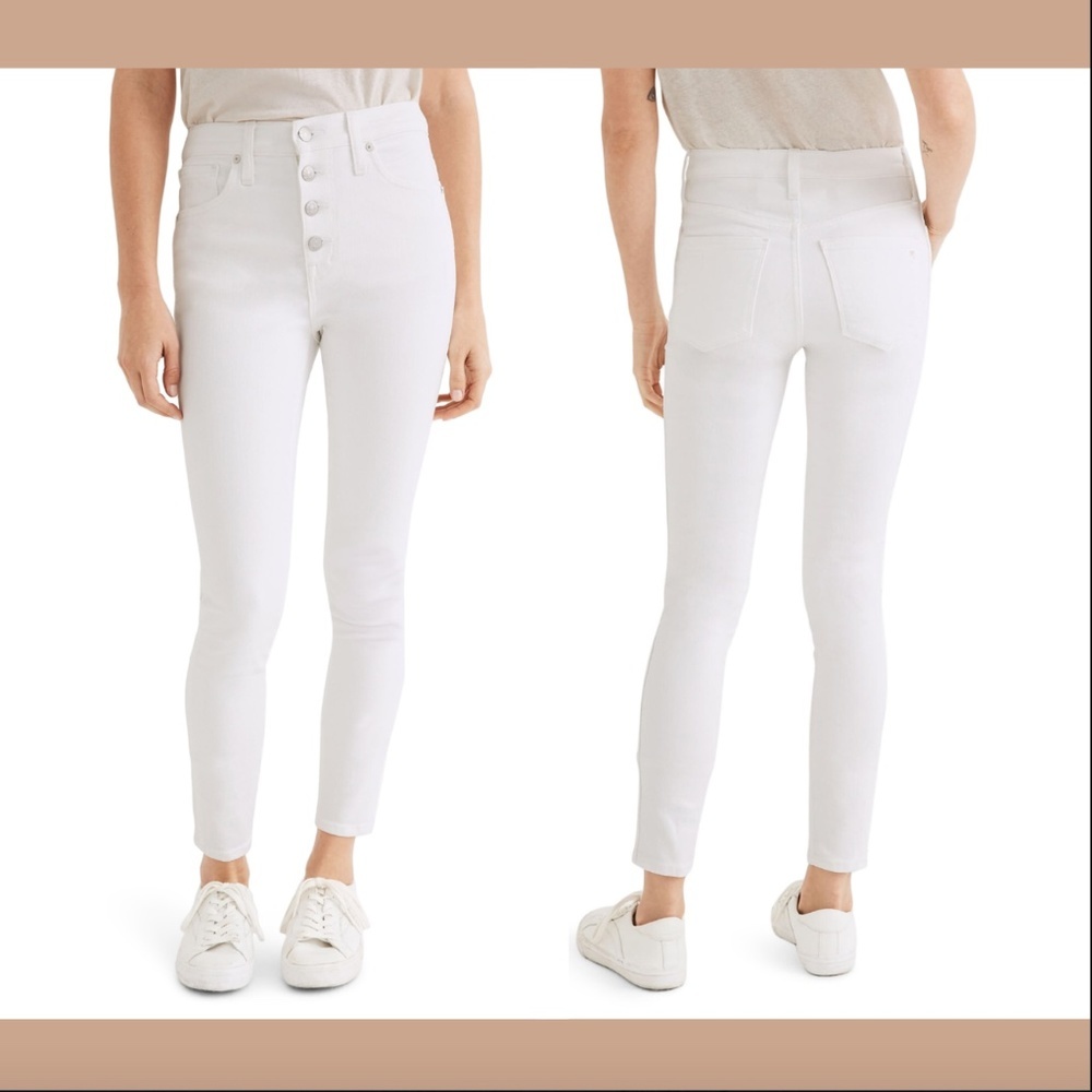 NWD $135 Madewell 10-Inch High Waist Crop Skinny‎ Jeans [ SZ 27 ] #E985